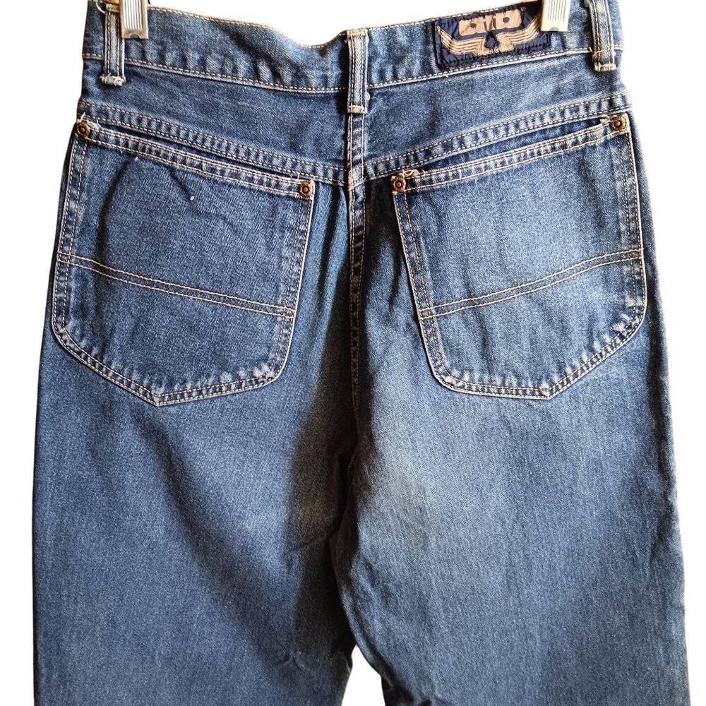 Sz 11 27x33 True Vintage Denim Jeans Anthony's 1970's High-Waisted Tapered Leg
